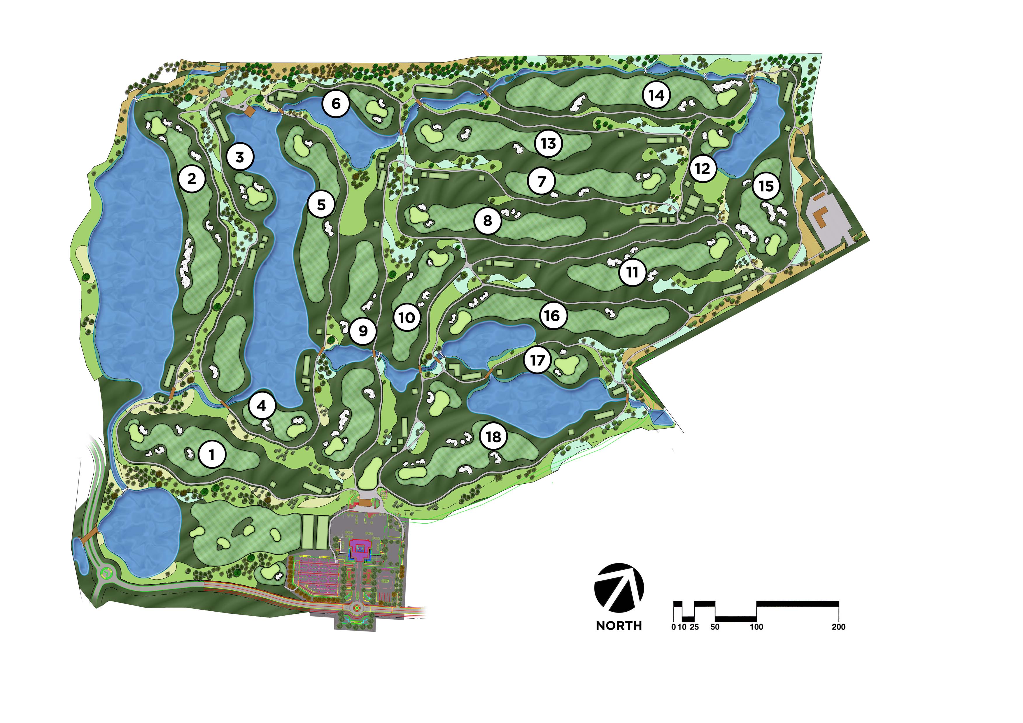 Chee Chan Golf Resort Club Course layout